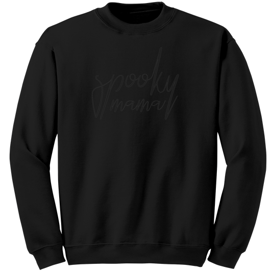 Spooky_Mama_Tonal_Crewneck_Sweatshirt_Black_Mockup.png